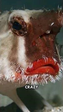 Red-lipped Batfish Have Big Lips And A Beard #Marine #Animals #Fish #Ocean #Wildlife #Shorts