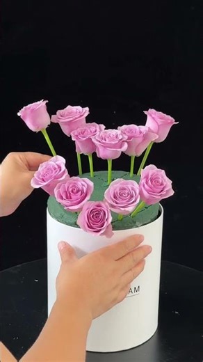 💜 heart-shaped rose flower box tutorial🌹✨perfect for gifting this Valentine’s Day❤️