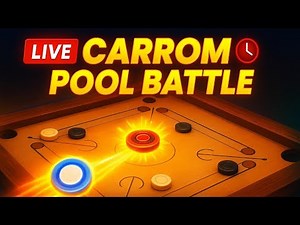 ⚡ Carrom Pool Live Gameplay | Pro Level Shots & Strategies #carrompool