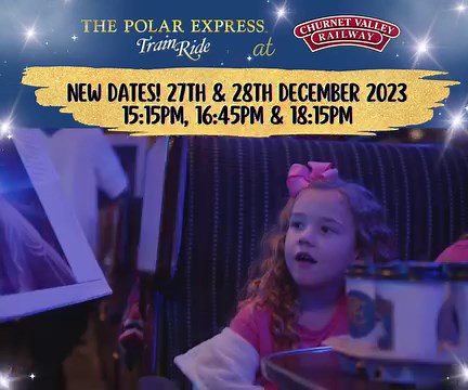 78 reactions · 19 shares | New dates available for our magical Polar Express! Join us 27th or 28th December for one last chance to see Santa Claus  Trains are running from 15:15, 16:45 & 18:15  secure your golden tickets today: www.churnetvalleyrailway.co.uk/polar-express-train-ride don't forget to check out our wonderful gift shop  | Churnet Valley Railway (1992) PLC | Facebook