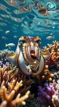 Cuttlefish Ambush 🐙💥, Ocean’s Deadly Master of Deception, #shorts