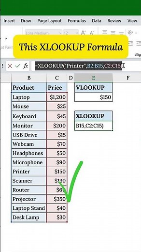 Stop VLOOKUP Errors! Try XLOOKUP in Excel (Game-Changer!)