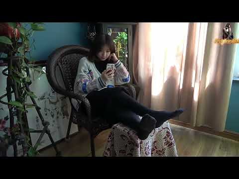 Black Tights Nylon Feet! Hosiery Close-Up (Foot Fetish, Stockings, Legs)tights| pantyhose| Stockings