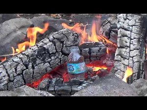 Survival Hack! Boil Water in a Plastic Bottle in a Campfire
