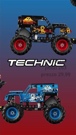monster jam grave digger fuoco e ghiaccio set lego 42219 technic leak 2026