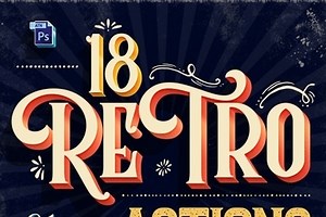 Vintage Text Photoshop Action 22770262 - FreePSDvn
