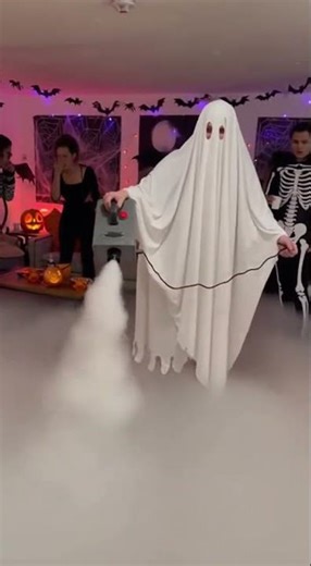 Someone tested a fog machine indoors at a Halloween party