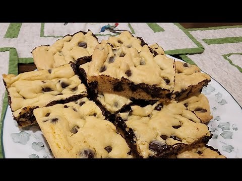 Easy "Blondie" Cookie Bar Recipe - with just 4 Ingredients!