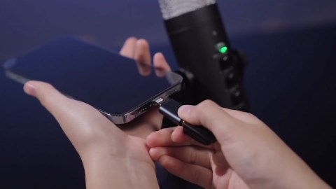 ZealSound Wireless Microphone,USB Mic for iPhone PC iPad Android Phone-Cordless Condenser Desktop Microphones with Mute Echo Monitor Volume Gain 2.4GHz for Podcast,ASMR,Gaming,YouTube Video/K66 Black