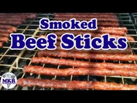 Smoked Beef Sticks In The Pit Boss Pro Series Pellet Grill | Man Kitchen Recipes
