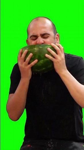 When you really love watermelon | Green Screen