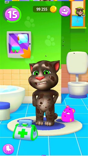 😿 Tom is SICK! 🐱💔 NEEDS HELP! #shorts #mobilegaming #talkingtom