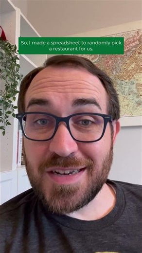 Will it Spreadsheet? Restaurant Randomizer Edition