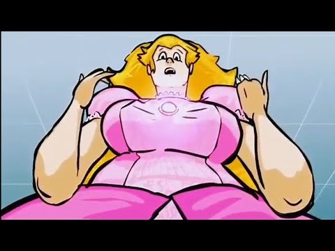 Peach TF TG Animation TF TG gender bender sexy princess peach transformation butt growth expansion
