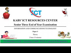 ICT Questions and Answers | Senior Three ICT -1 - End Of Year Exam | KABS ICT Paper 1 New Curriculum