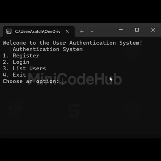 MiniCodeHub on Instagram: "File Based User Authentication System #cpp #programming #coding #authentication #projects Music: Elektronomia – Sky High Provided by NoCopyrightSounds (NCS) https://www.youtube.com/c/NoCopyrightSounds @nocopyrightsounds source code: https://github.com/MiniCodeHub/Cplusplus/blob/main/File-Based_User_Authentication_System.cpp Build a login & registration system in C++ using file storage 🚀💻 Learn fstream, string comparison, and conditional logic, plus a quick intro to p