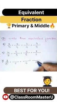 Equivalent Fractions | Easy Explanation