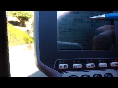 Offset staking in Carlson CE (stake a line)