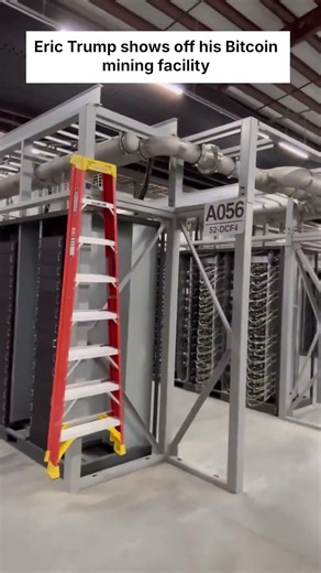 Eric Trump shows off his Bitcoin mining facility #erictrump #bitcoin