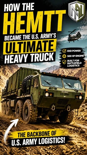 How the HEMTT Became the U.S. Army’s Ultimate Heavy Truck 🇺🇸 | 8×8 Military Power