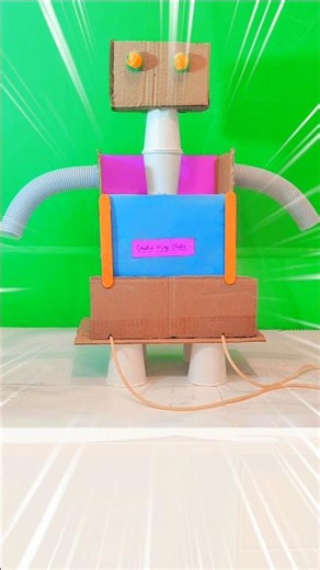DIY Robot Using Waste Materials ♻️ | Creative Vijay Studio#DIYRobot #CardboardCraft #craftbot