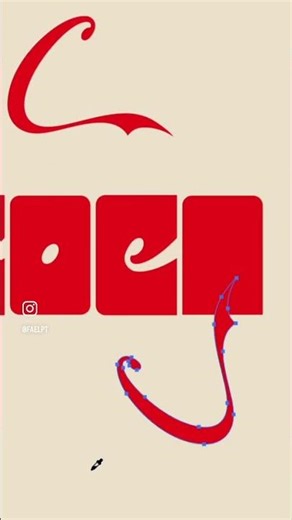 Coca-Cola lettering made with famous Coca-Cola script letter C #cocacola #lettering