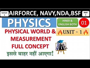 Physical World & Measurement For Air Force X Group 2021 | Physics Classes For Air Force by LearnWay