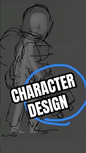 Diseñando un personaje de videojuegos 😲 #gamedev #conceptart #artist #indiegamedev #characterdesign