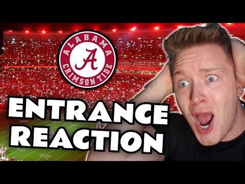 ROLL TIDE! Swedish Soccer Fan Reaction to Alabama Crimson Tide Entrance!