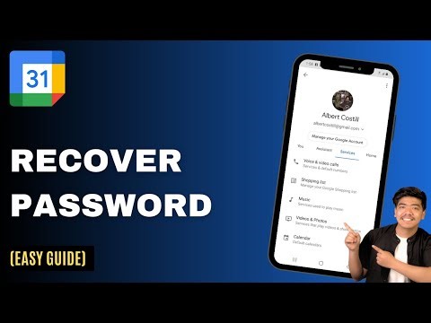 How to recover password on Google Calendar