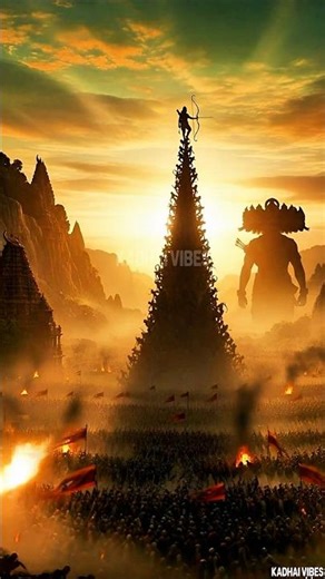 Jai Shree Ram | Ramayana Final Blow: Ravana Dissolves! 💥🏹🔥 #jaishreeram #ramnavami