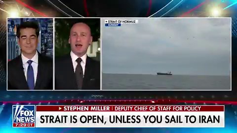🚨 TRUMP'S IRAN BLOCKADE JUST STUNNED THE WORLD!STEPHEN MILLER: "President Trump has put Iran in a box. He's played the CHECKMATE MOVE." "What you're watching is the total RESETTING of the American power DYNAMIC for the next 100 years!""Now, no matter WHAT path Iran chooses, America WINS. If Iran chooses the path of a deal, then that's great for the world.""If Iran chooses the path of economic strangulation by blockade, then the world will pass Iran by!""New energy routes will be established, ne