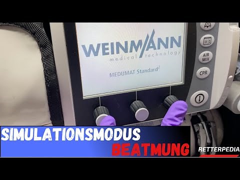 Simulationsmodus Beatmung MEDUMAT Standard2 und Transport