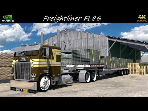 *Freightliner FL86* Scaffolding Hauled Boise to Ketchum *JBX2 Graphics* ATS 4K 1.55