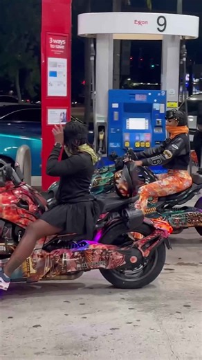 Pullin up on custom airbrushed bikes