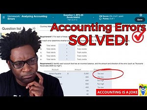Financial Accounting Basics: Analyzing Accounting Errors - Walkthrough Problem