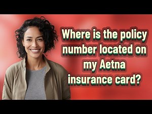 Where is the policy number located on my Aetna insurance card?