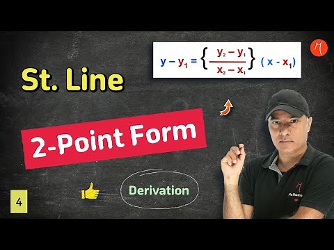 Two-Point Form of line 🔥 Derivation with example 🔥 #straightline #class11maths #mathemafia