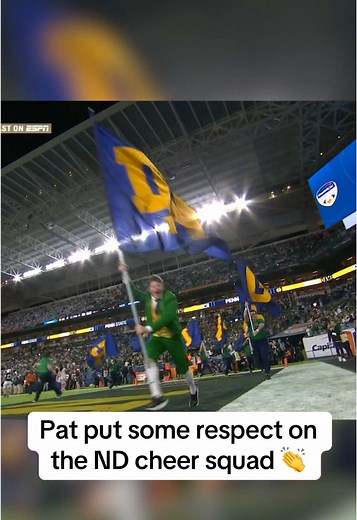 Notre Dame Cheerleaders Showcase Their Spirit