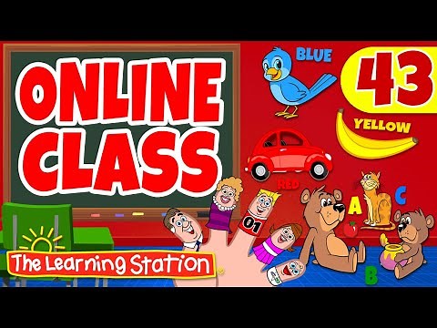 Online Kids Class #43 ♫ Finger Family, Phonics, Colors, Opposites ♫ Songs by The Learning Station