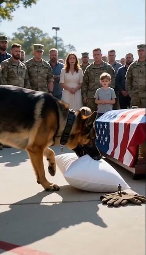 This dog's final act for his fallen soldier will break your heart 💔😭