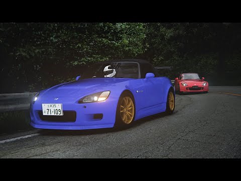 Initial D God Hand S2000 AP1 v.s. S2000 AP2 | Tsukuba Fruits Line Inbound | Assetto Corsa