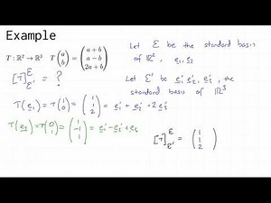 4.19 matrix of a linear map
