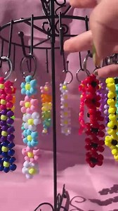 Kandi Flower Keychain