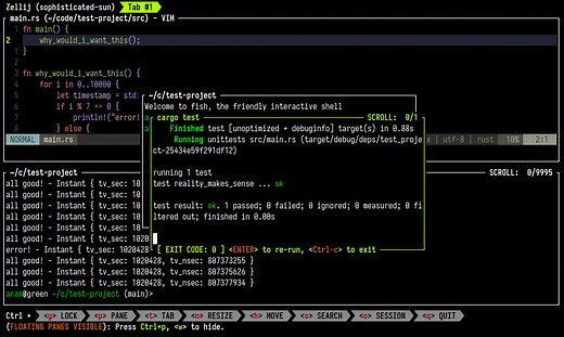 Basic Development with Zellij