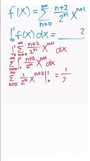How to Integrate Power Series Example #maths #apcalc