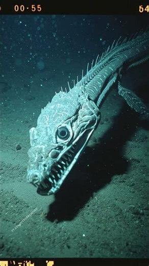 Deep-Sea Camera Captures NEVER-BEFORE-SEEN Sea Snake… With Glowing Eyes and Needle Teeth