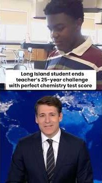Long Island student ends teacher's 25-year challenge with perfect chemistry test score #shorts