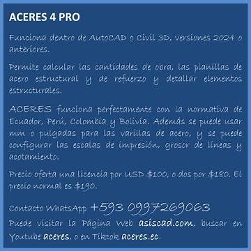 ACERES 4 PRO - Para potenciar tu AutoCAD