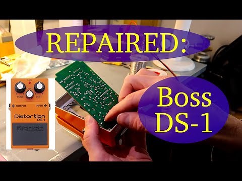 Pedal Repair 101: Boss-DS1 with blown resistor. Easy fix!